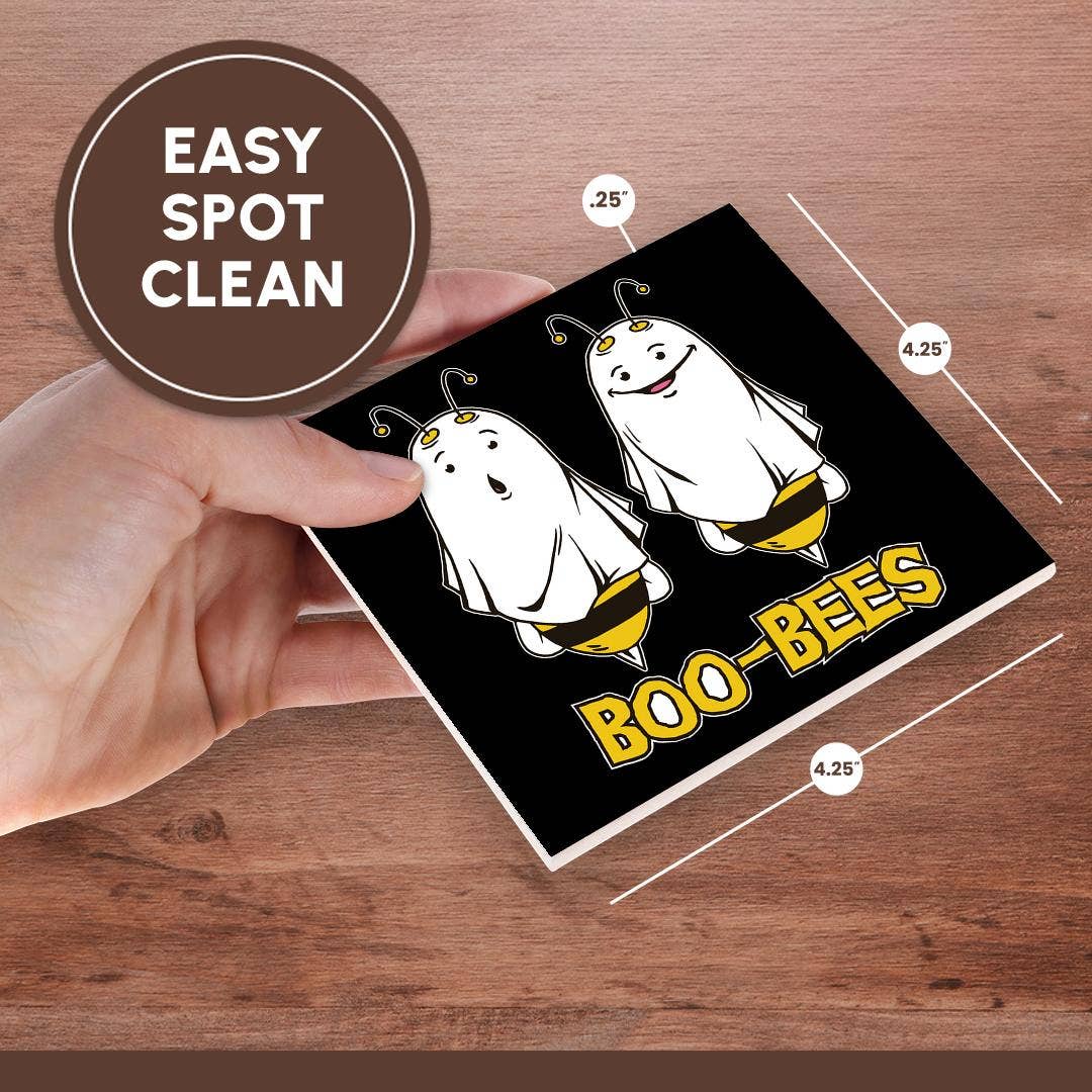 3dRose - Wholesale Coasters - 3dRose, Boo Bees Halloween for Beekeeper Beekeeping Honeycomb, Coaster6