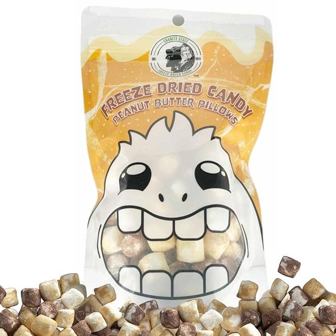 Freeze Dried Peanut Butter Pillows for wholesale by Granite State Freeze Dried Candy