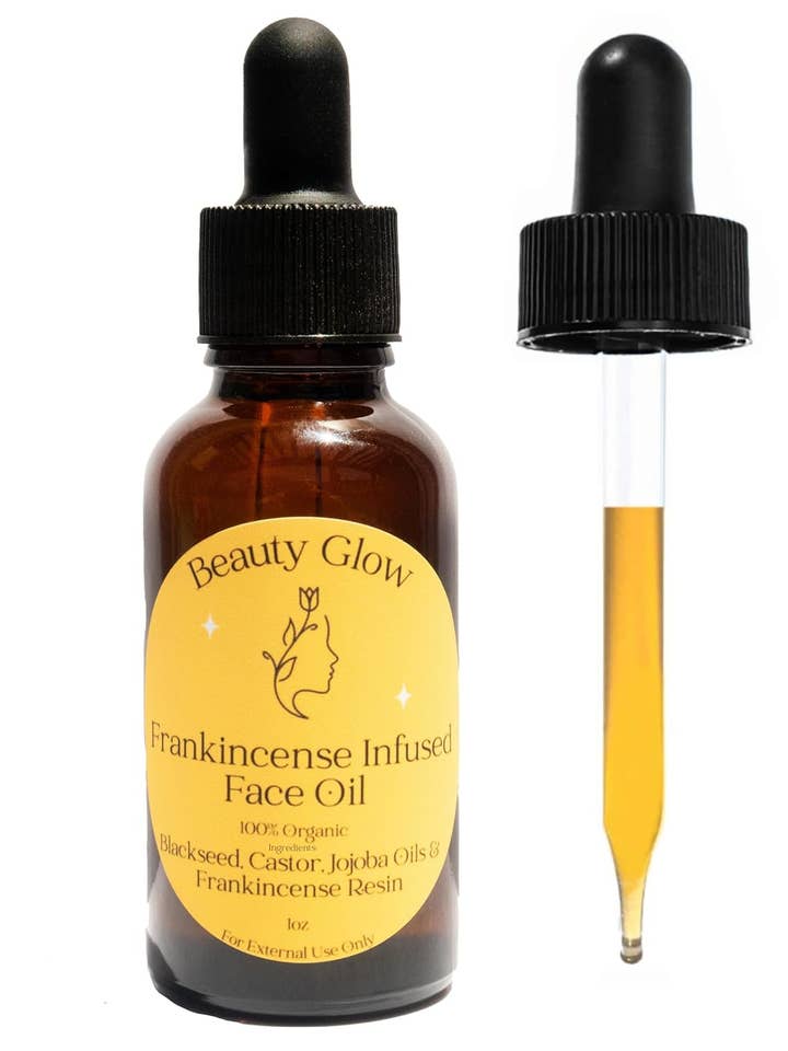 Organic Frankincense Resin Infused Black Seed Castor Jojoba for wholesale by Beauty Glow