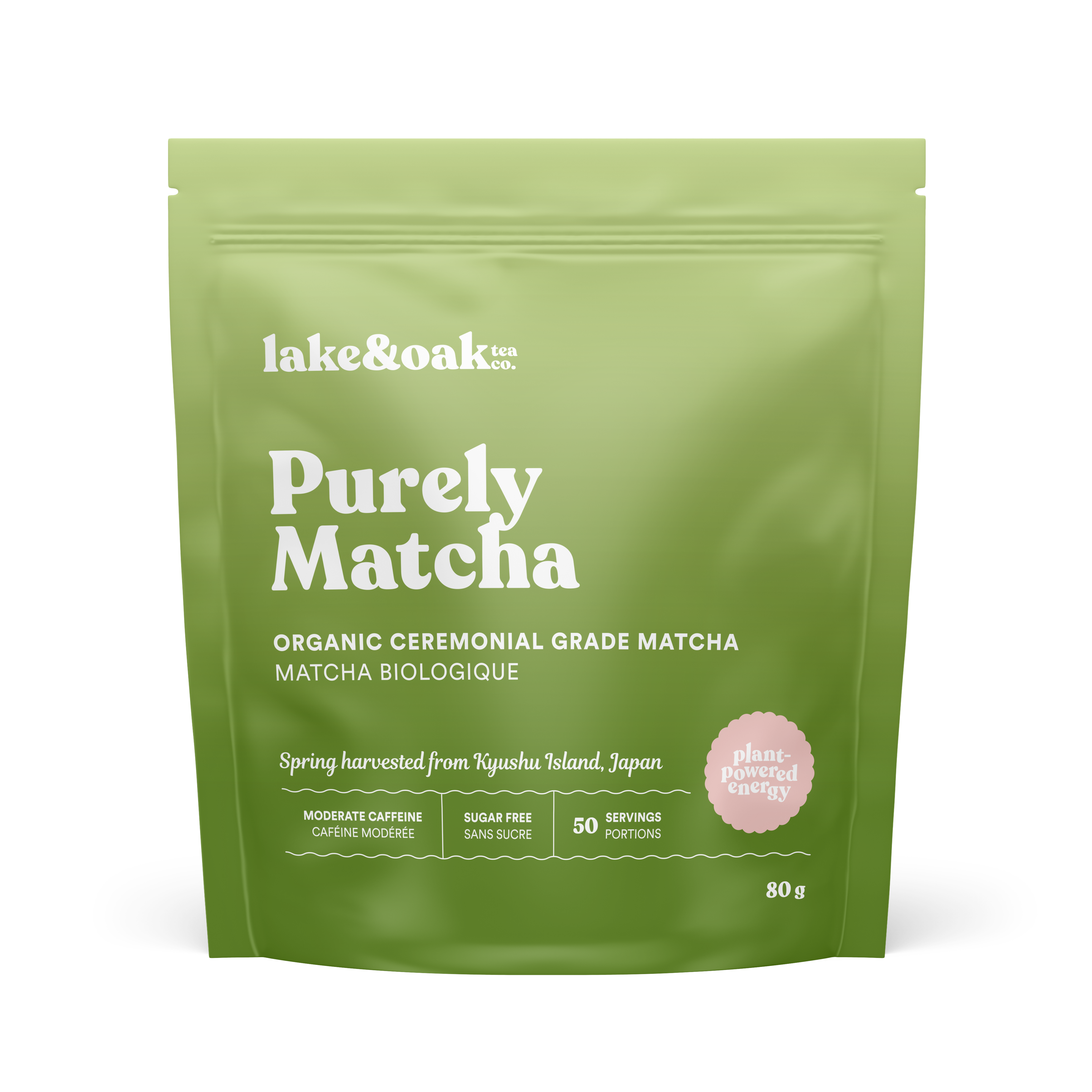 Lake & Oak Tea Co. - Vente Thés santé/détox - Purely Matcha - Matcha biologique de cérémonie3