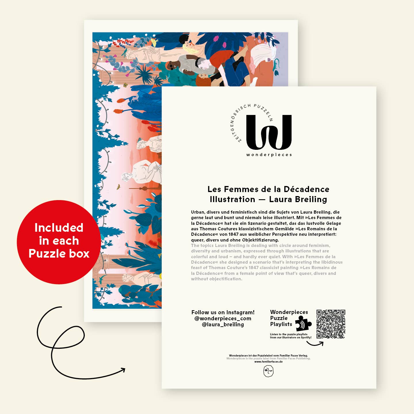 Wonderpieces - Wholesale Puzzle - Adult - »Les Femmes de la Décadence« Puzzle |  Laura Breiling2