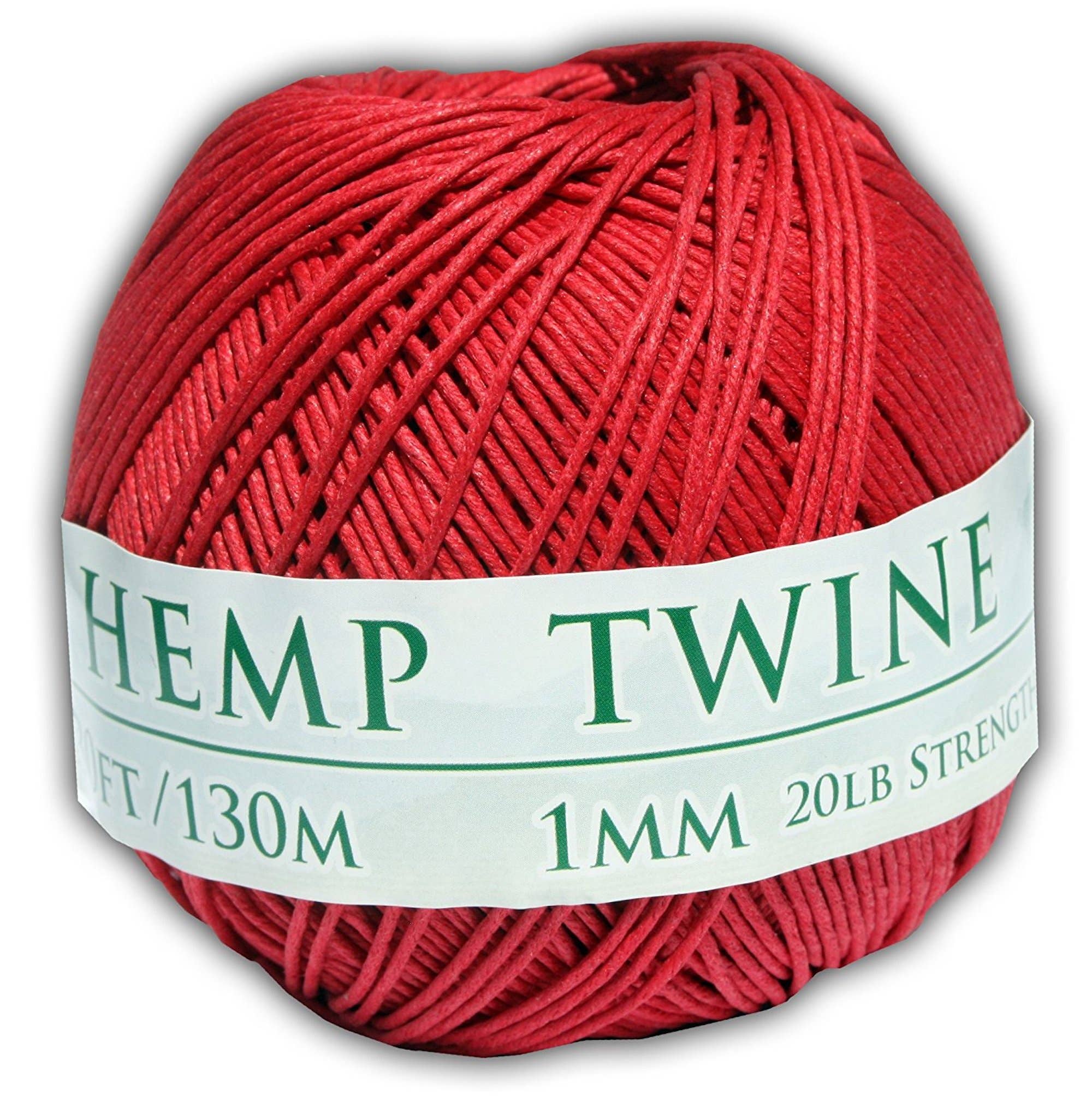 Hemptopia – wholesale Twine – Hemptopia Colored Hemp Twine Ball, 430ft, 100% natural10