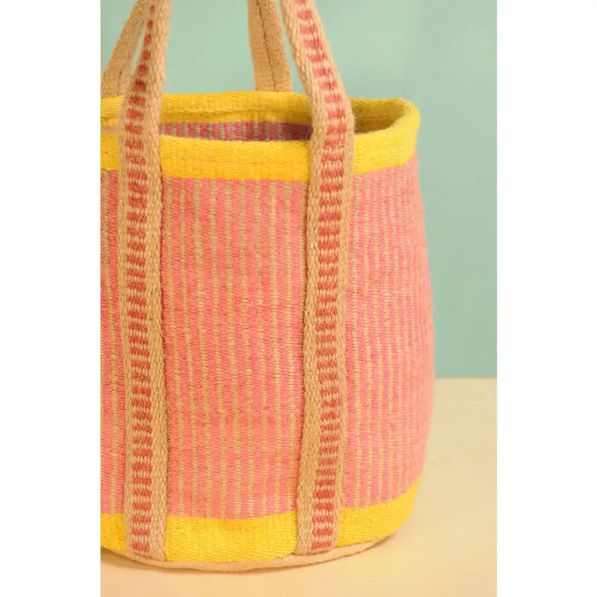 B A O B A B - Mode – wholesale Beach bag – SARAN Jute Tote Bag 30x30cm1