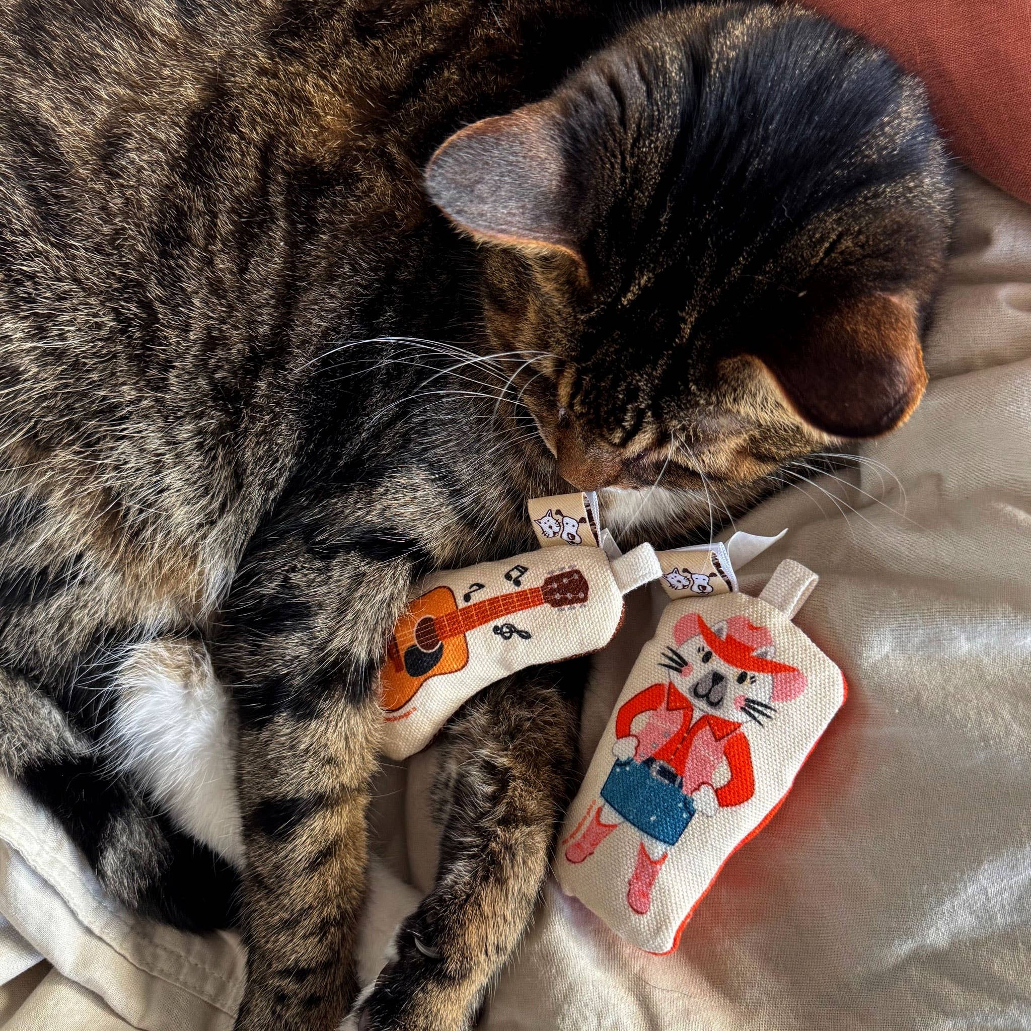 Speckle and Spot by Ore’ Originals - Wholesale Pet Toy Set - Cat - Go Kitty Go Cat Toy Set | Country Music Kitty6