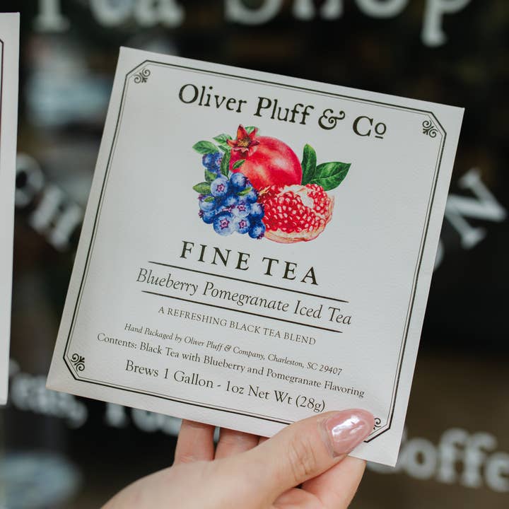 Blueberry Pomegranate Iced Tea - 1 Gallon Envelope for wholesale by Oliver Pluff & Company