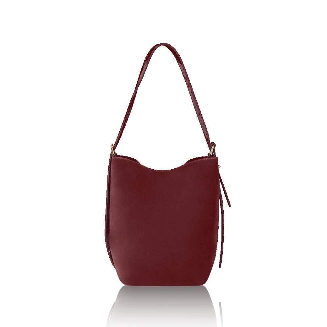 MONTTE DI JINNE – Engroshandel Skuldertaske – til kvinder – Italiensk ægte læder skuldertaske i minimalistisk ruskind4