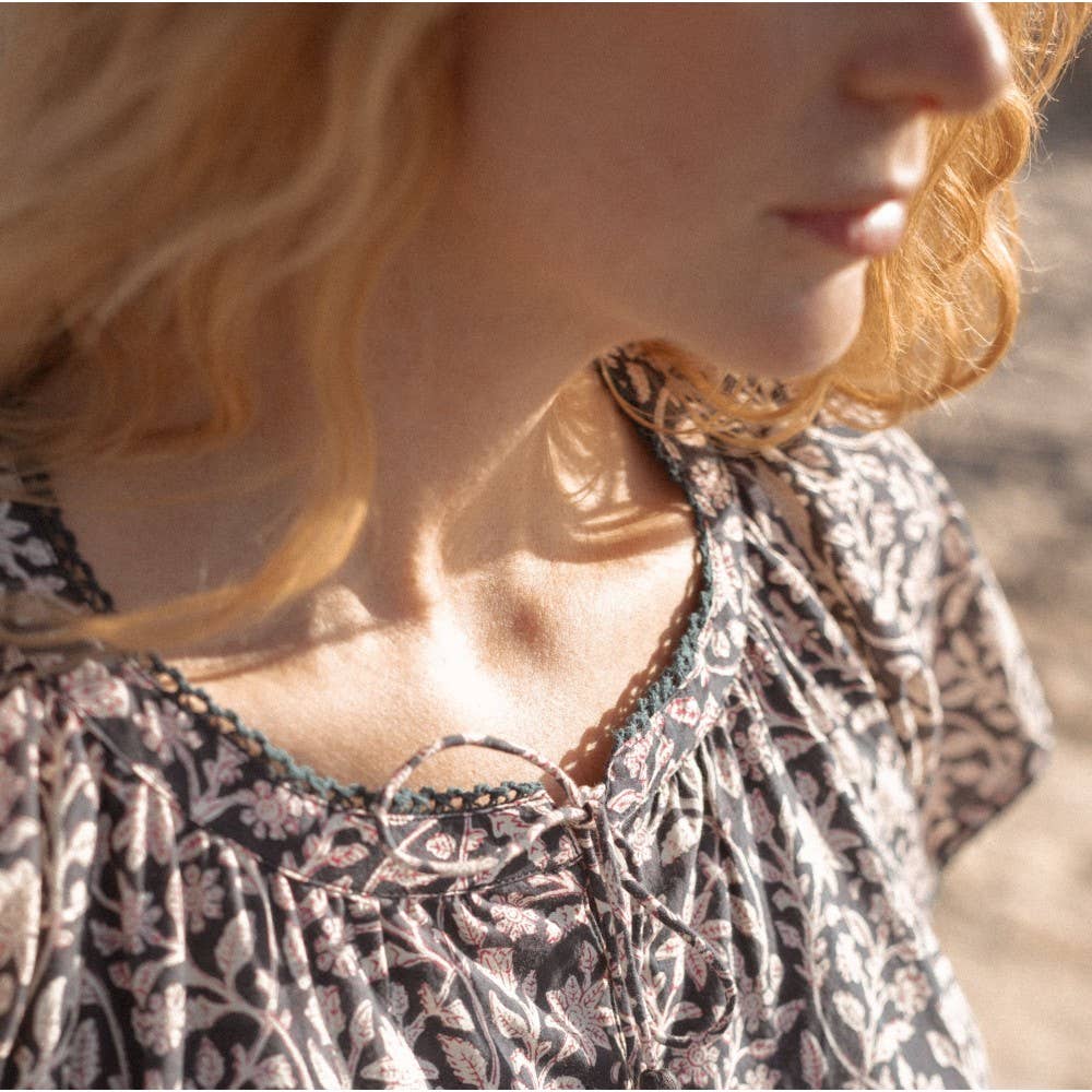 Bonheur du Jour - Wholesale Dress - Women's - Indigo Bamboo Women's Dress3