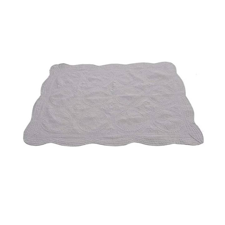 Heirloom Baby Quilt GRAY for wholesale by Creatively Cheryl