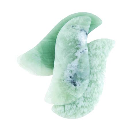 Jade Gua Sha S Shape for wholesale by Cordial Organics