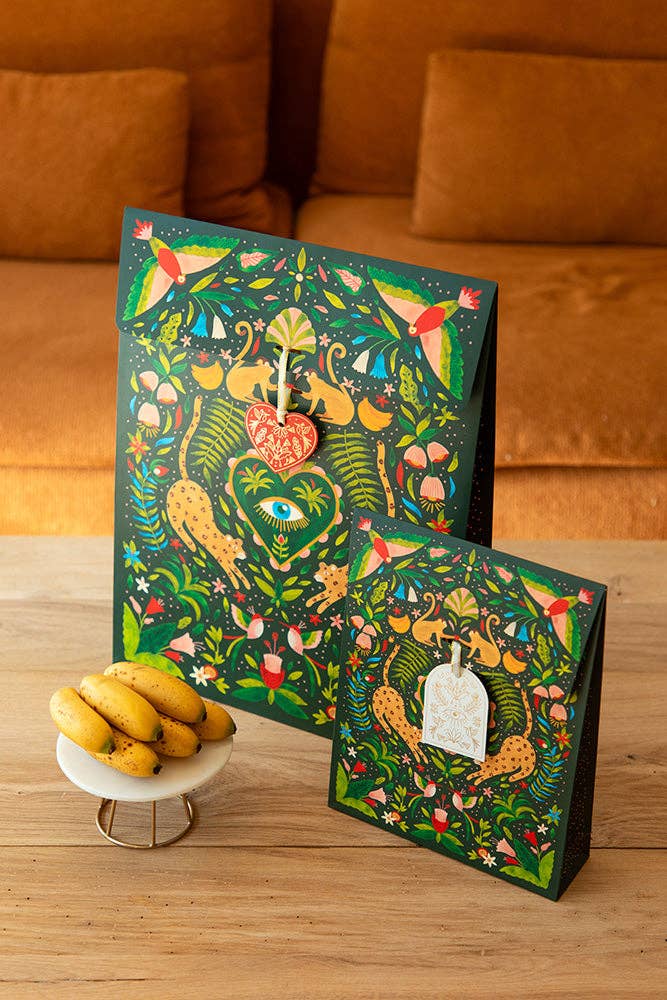 ALL THE WAYS TO SAY - Europe - Wholesale Gift Bag - Green jungle - Gift bag1