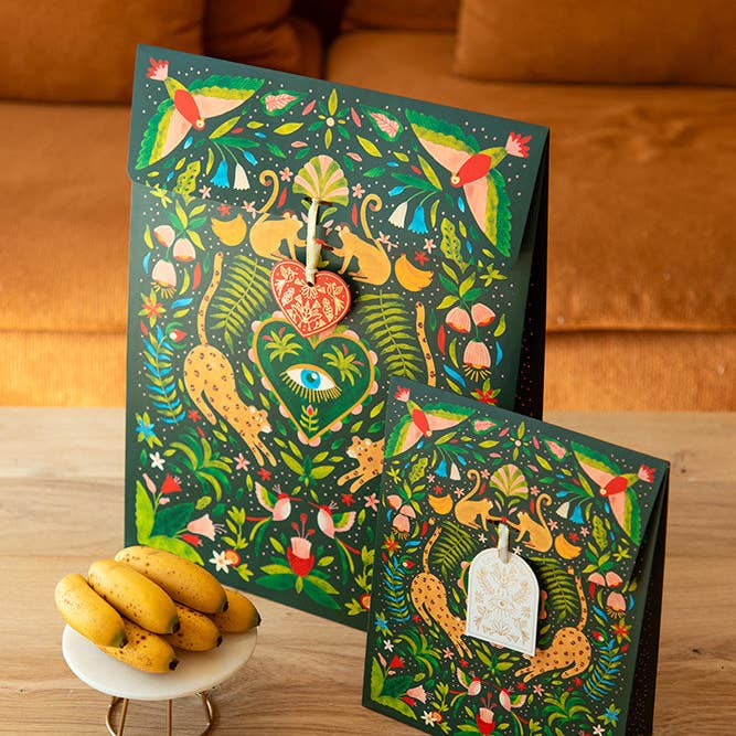 ALL THE WAYS TO SAY - Europe - Wholesale Gift Bag - Green jungle - Gift bag1