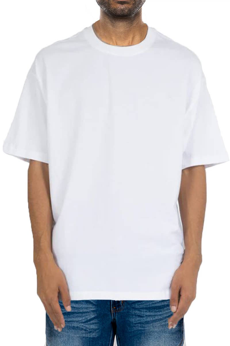 WEIV - Wholesale T-Shirt - Men's - Premium Cotton Drop Shoulder Tee
