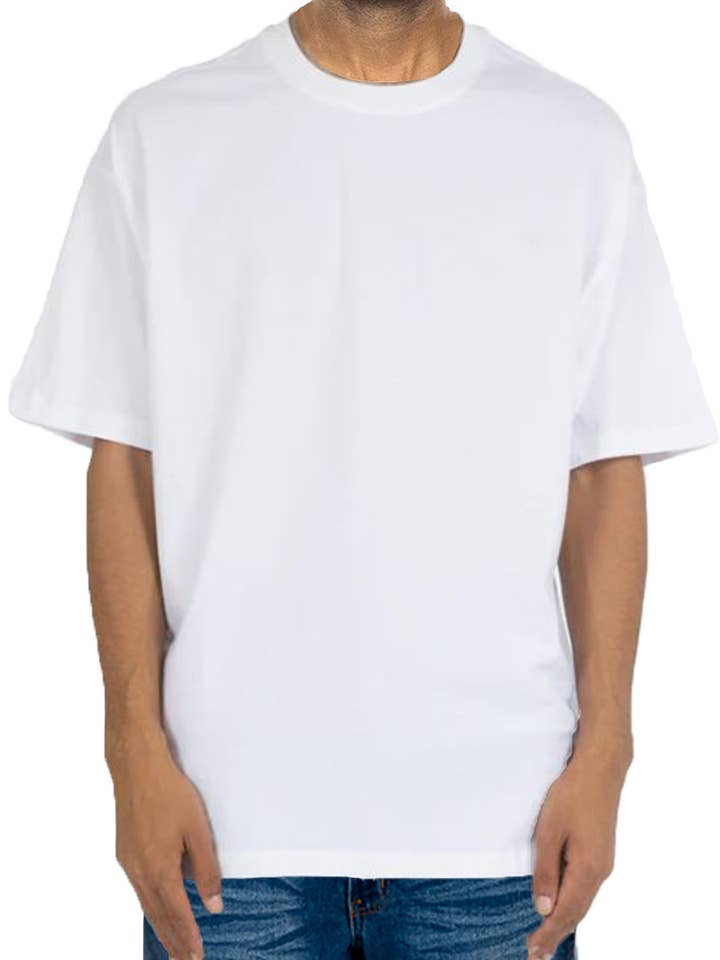 WEIV - Wholesale T-Shirt - Men's - Premium Cotton Drop Shoulder Tee0