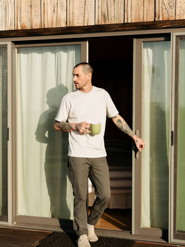 Country Heavy Tee Faded Bone for wholesale by VNTNA