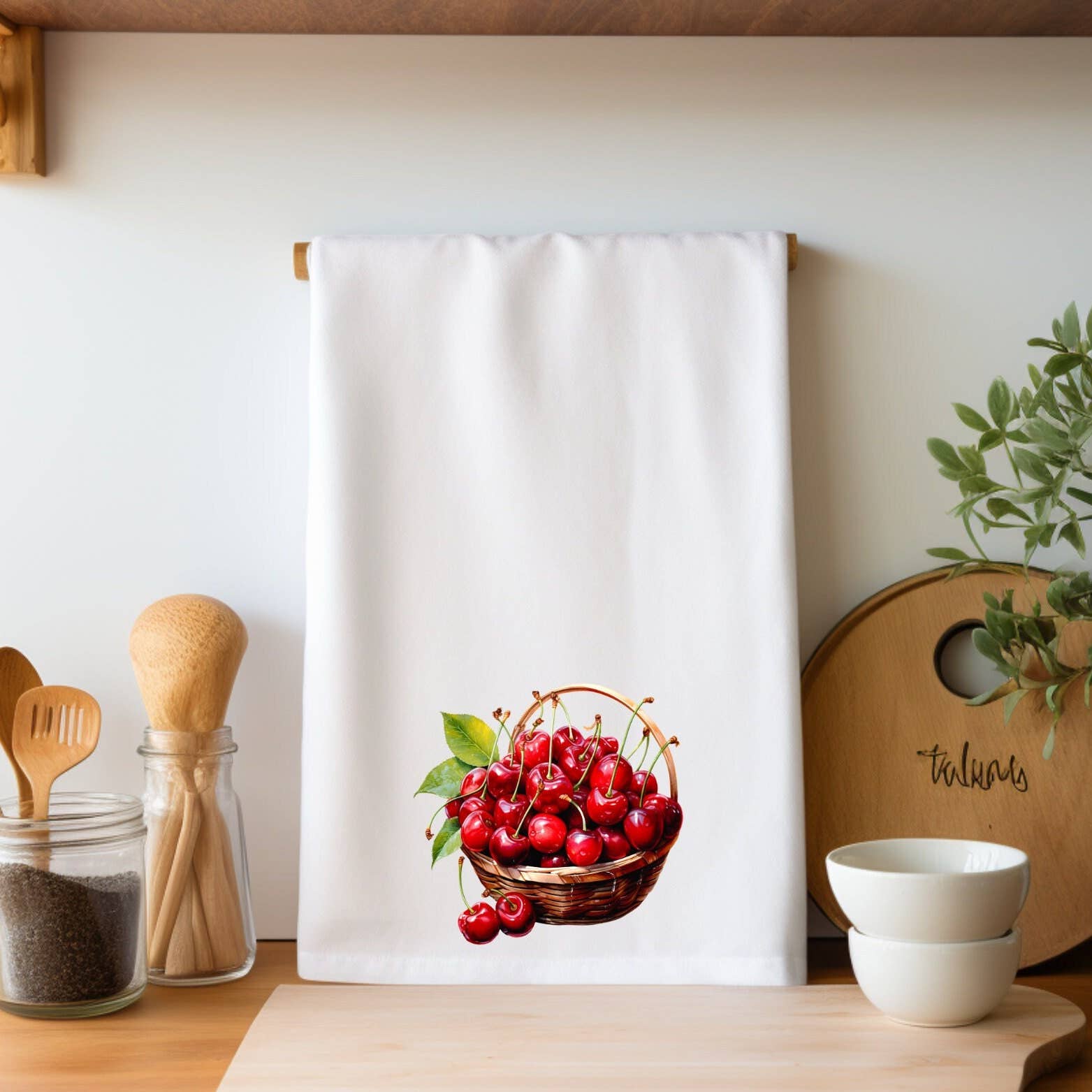 Fernville Creations - Wholesale Tea Towel - Premium Decorative Cherry Kitchen Hand Towel4