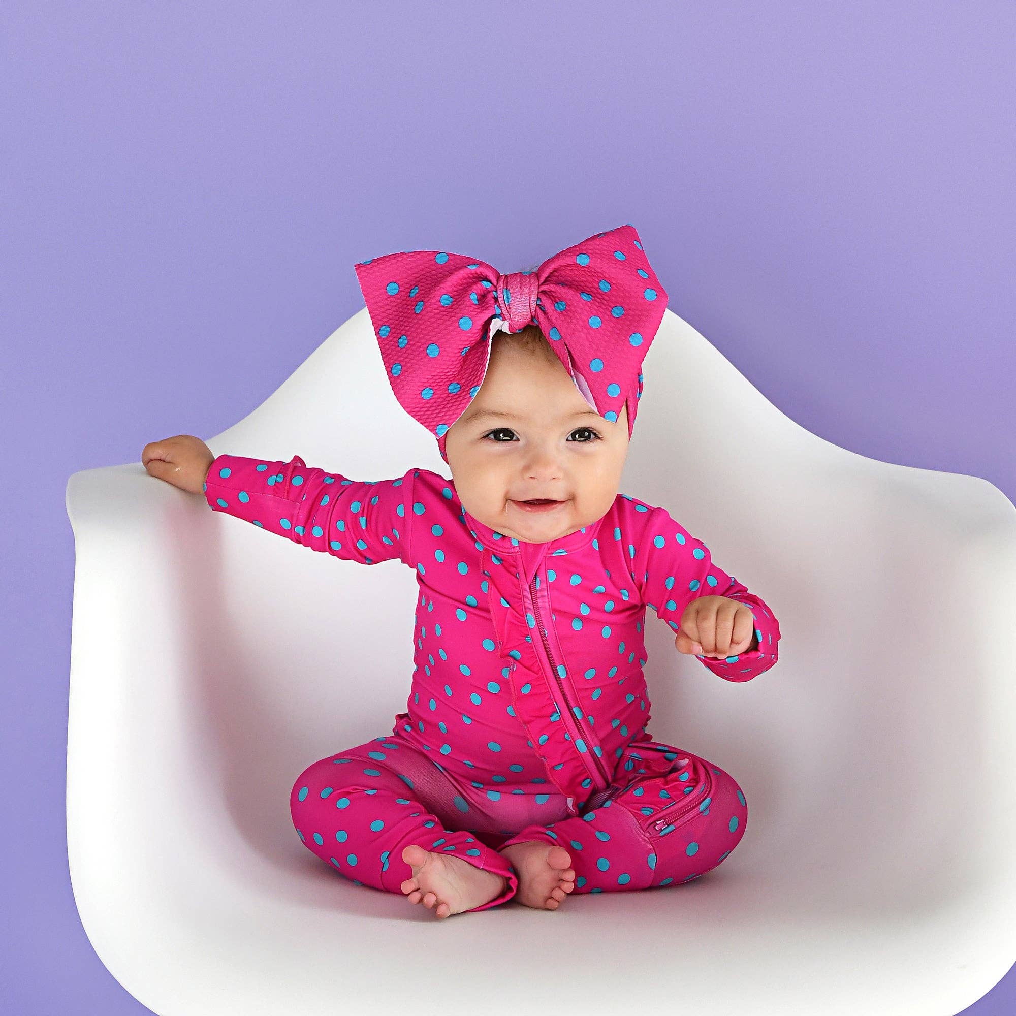 Gigi and Max - Wholesale Fashion Headband - Baby - Evelyn Dot Headwrap Valentines Day Toddler Hair Accessory1