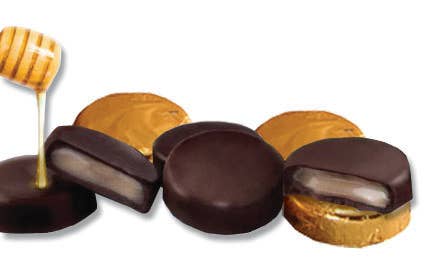 Honey Acres Inc. - Wholesale Chocolate Covered Sweets - Dark Chocolate Cocoa Honey Patties4
