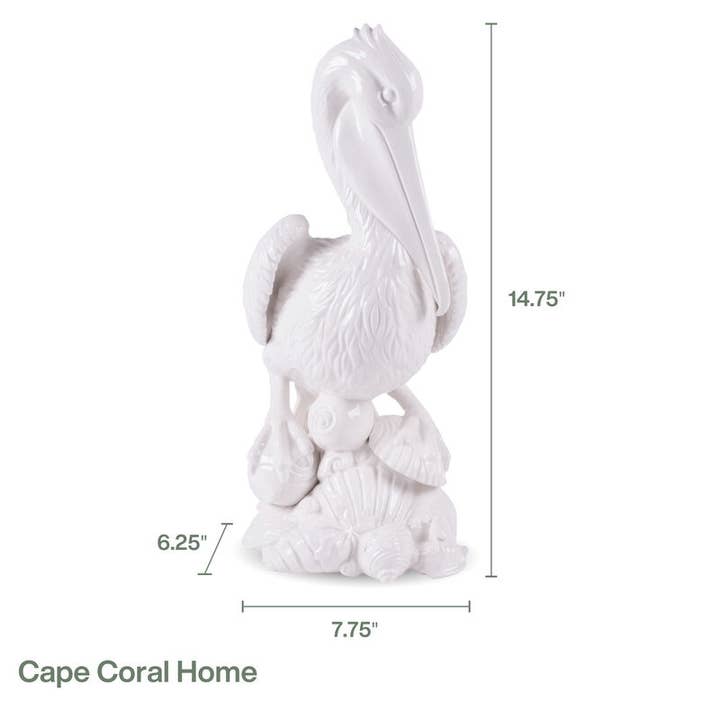 Fitz and Floyd® Mikasa® Pfaltzgraff® - Wholesale Decorative Figurine - Fitz & Floyd Cape Coral Hme Pelican Brown Bx Pkg