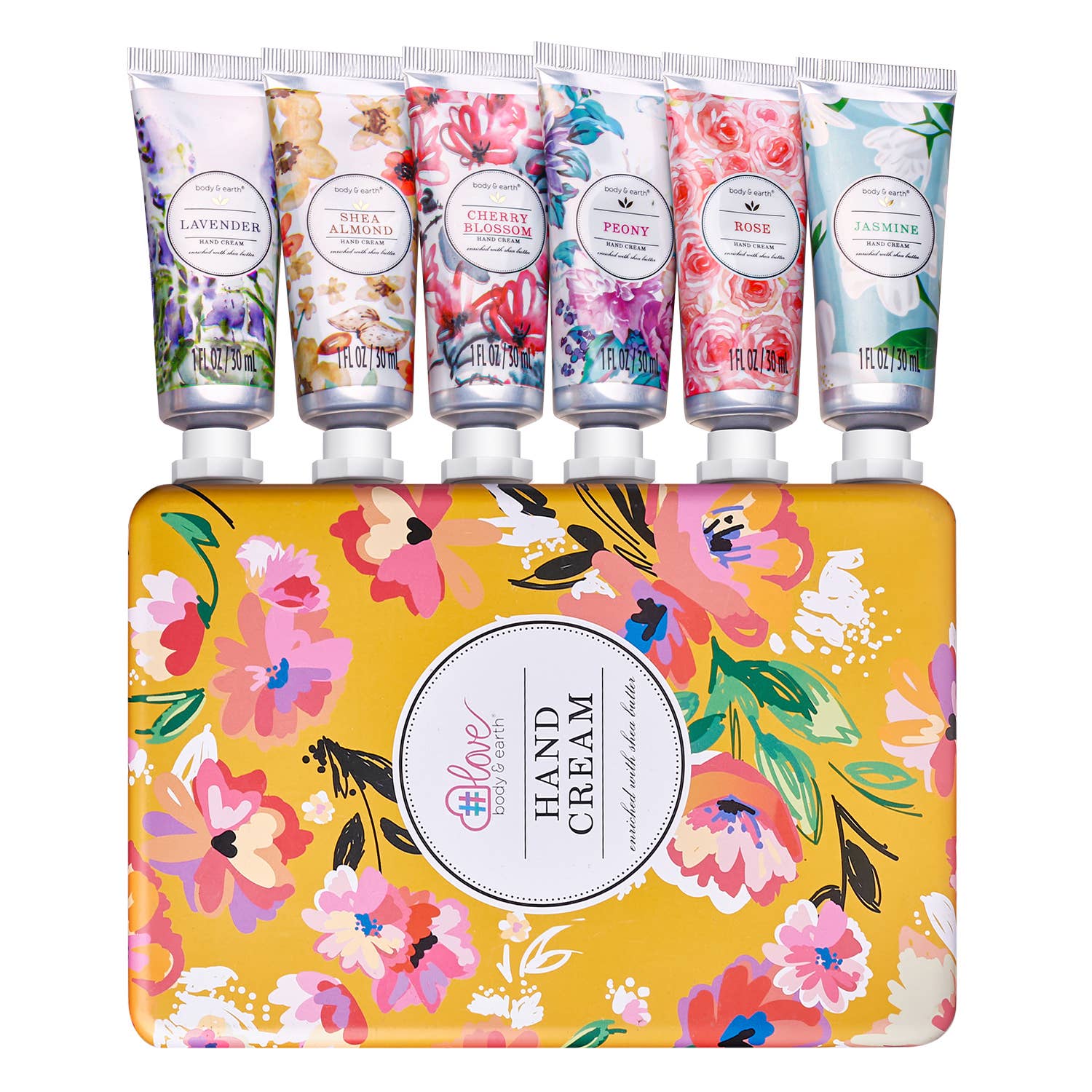 Body & Earth - Wholesale Hand Cream/Lotion - Body & Earth - Hand Cream Gift Set 6-Pack Pampering Pack1