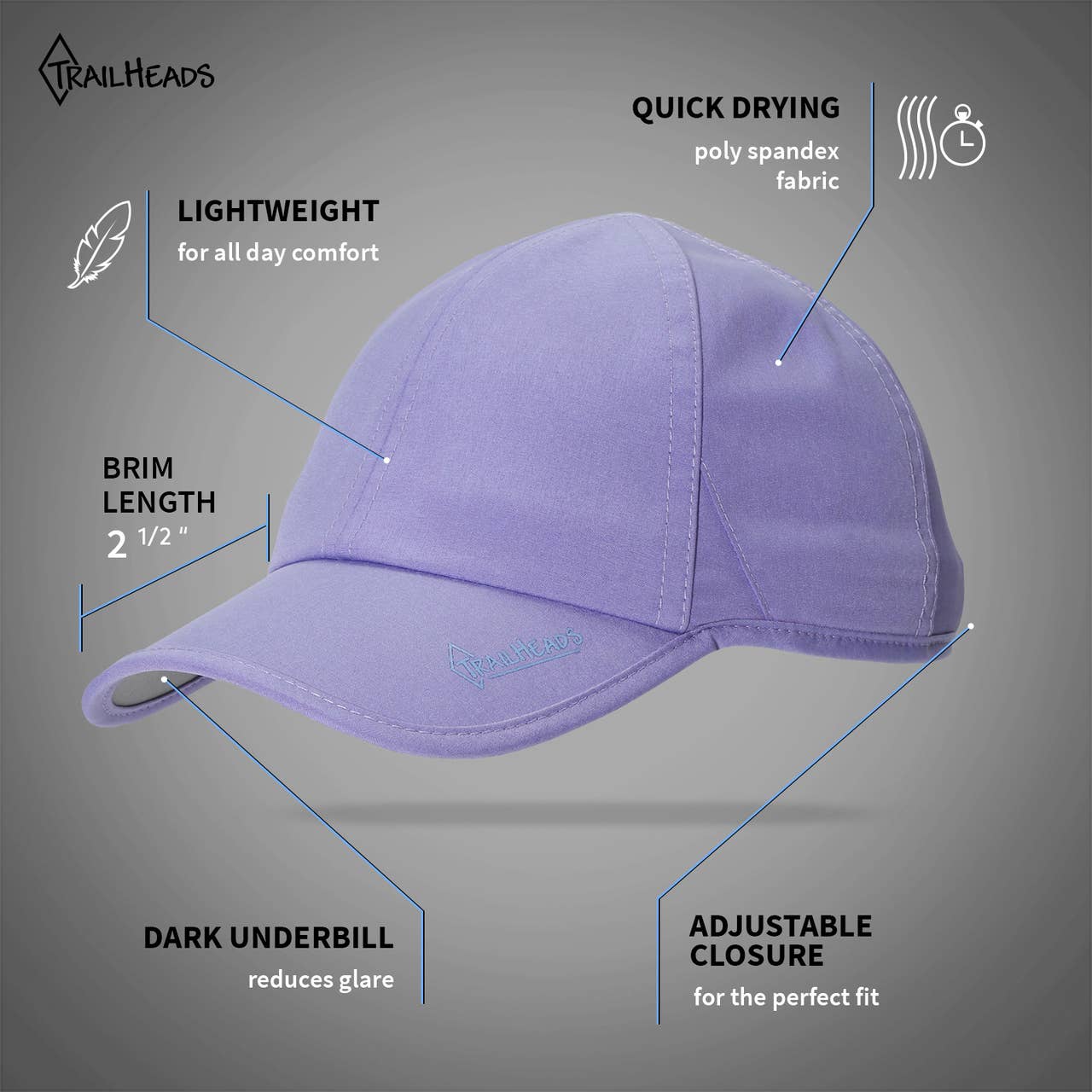 TrailHeads – Großhandel Basecap – Damen – UV-Schutz Laufmütze für Frauen12