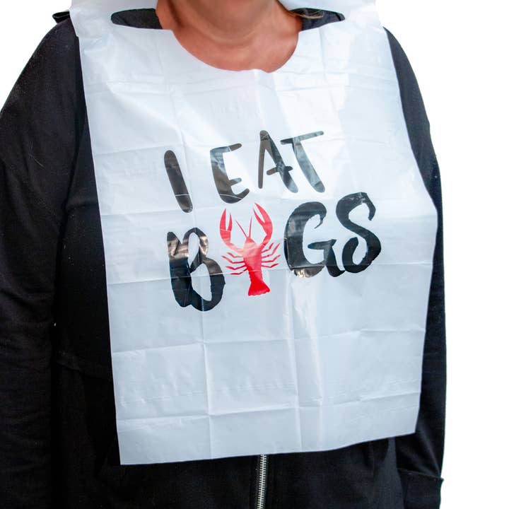 Eat Drink Host - I Eat Bugs Bibs for wholesale by Boston International