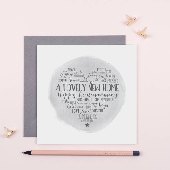 Um Novo Cartão de Casa Adorável - Coleção Heartfelt por atacado de Little Paperie