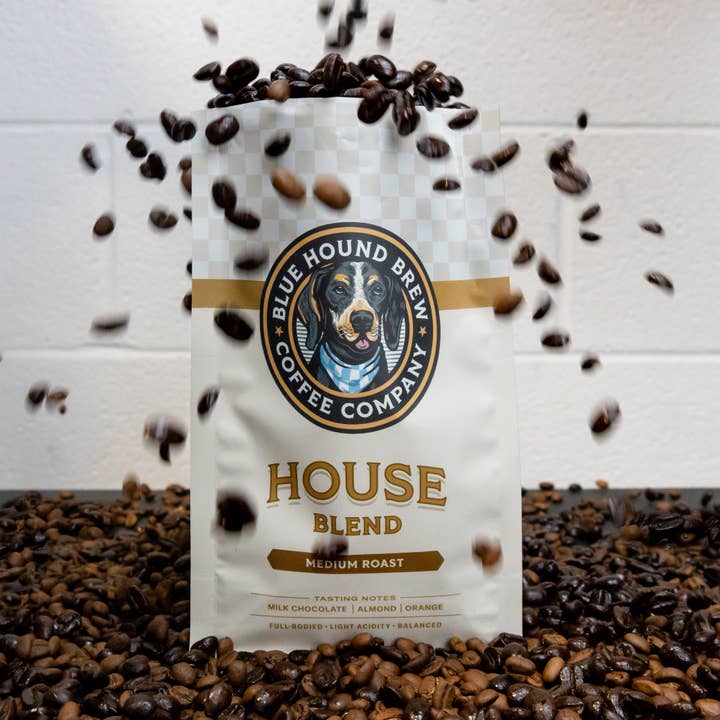 Blue Hound Brew - Wholesale Coffee Beans - Blue Hound Brew House Blend Coffee - Whole Bean or Ground
