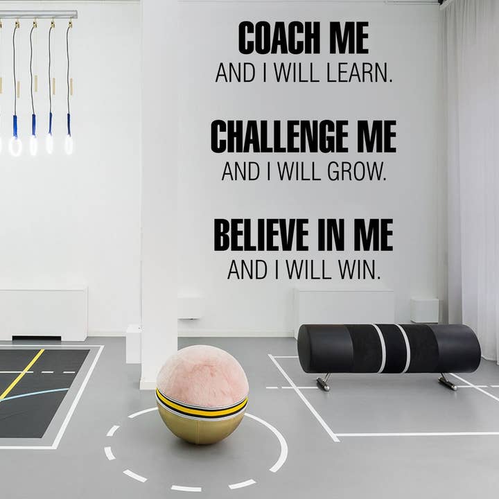 KUARKI - Vendita all'ingrosso Decalcomania/adesivo murale - I Will Win, palestra, decorazione da palestra, adesivi da palestra, decorazioni da parete