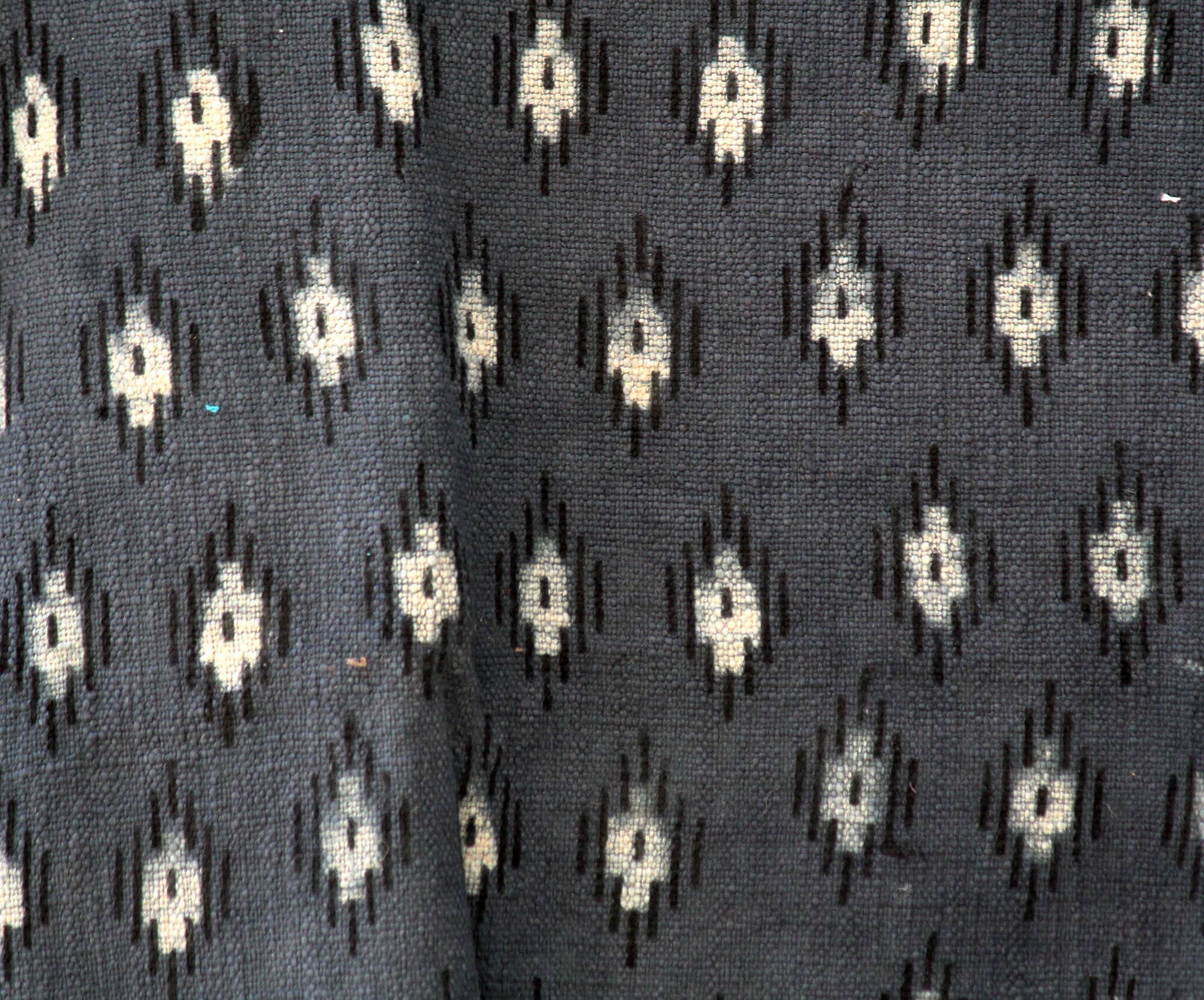 Bhawana Handicrafts - Vente Plaids - Plaid fait main en coton pour canapé, tissu Mud Cloth indigo imprimé au tampon2