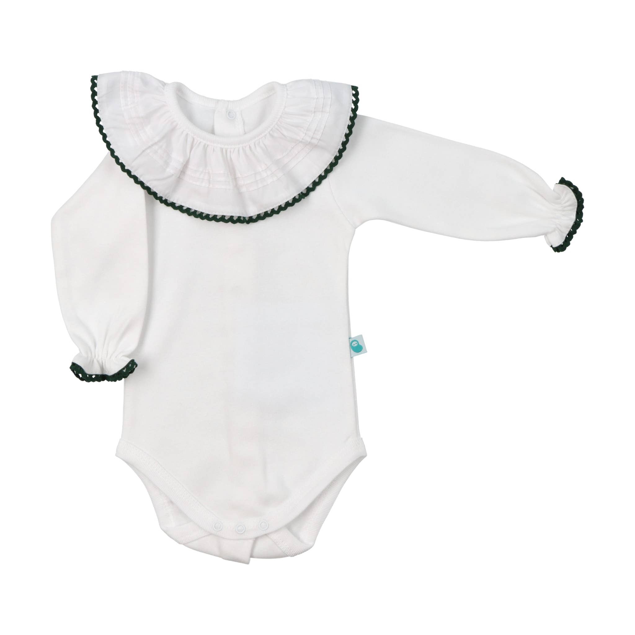 Bean Baby Clothes - Wholesale Bodysuit (Non-Footed) - Baby - Cotton Baby Bodysuit Onesie with Greek Lace Collar3