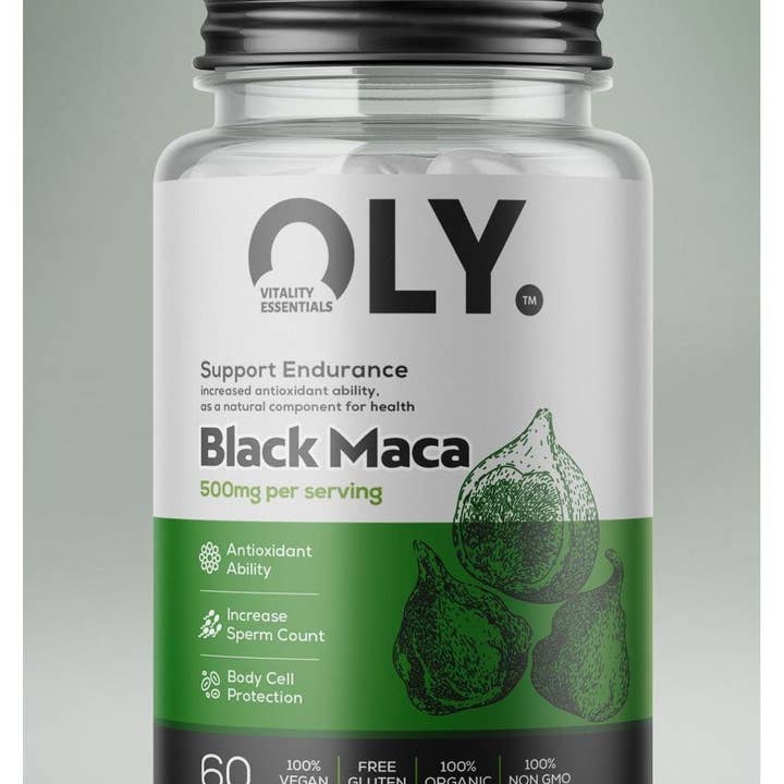 OLY Europe - Wholesale Oral Supplement/Vitamin - Oly - Black Maca - 500mg - 60 vcaps0