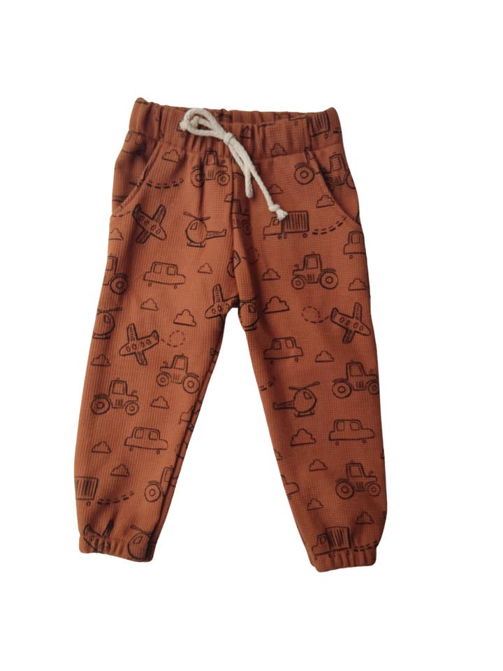 Centauro Teja byxor i våffeltyg med transportmotiv för wholesale av Buscando a Olivia