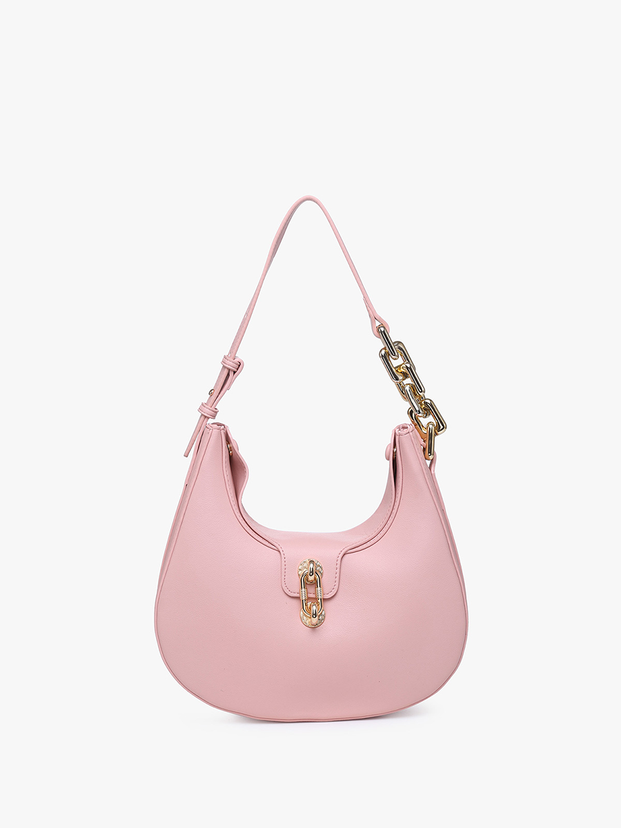 Jen & Co. - Vente Sac porté épaule – femme - Sac à bandoulière demi-lune Dallas à fermeture tournante JN22400