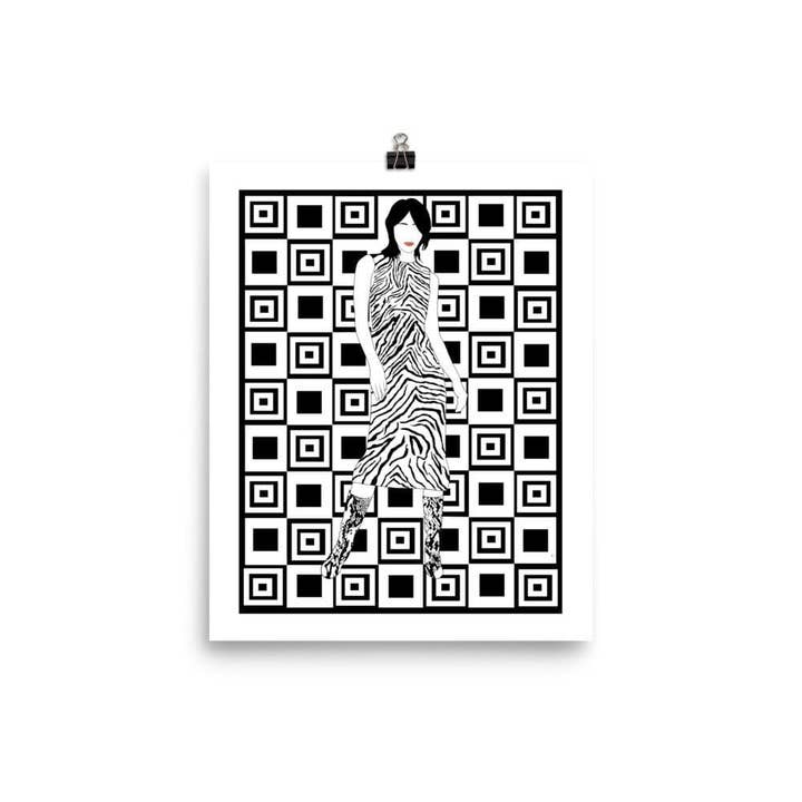 Elora The Fashionista Art Print for wholesale by Gavi Leveaux