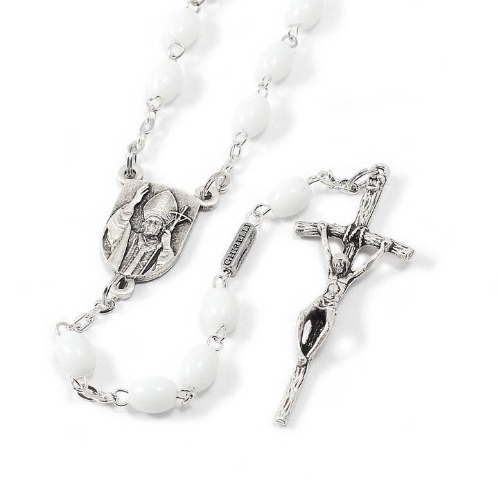 Sankt Johannes Paul II Rosenkrans for engroshandel hos Ghirelli Rosaries