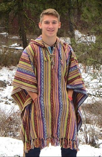 Ganesh Himal Trading - Wholesale Poncho - Women's - Brushed Cotton Poncho Hoodie (Fair Trade)2