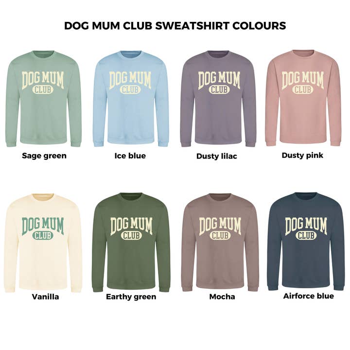 Syd&Co – wholesale Graphic sweatshirt – Women’s – Dog Mum Club Dog Lover Fashion Sweatshirt2