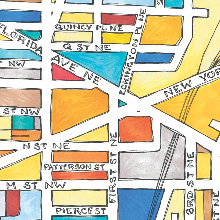 Terratorie Maps + Goods – Impressão artística por atacado – Impressão da arte do mapa NoMa1