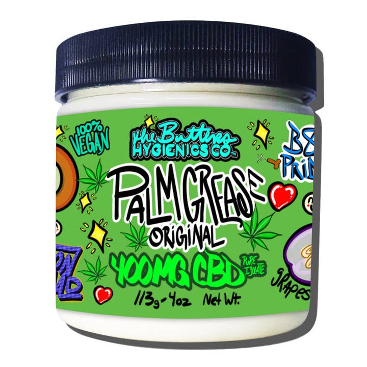 Palm Grease CBD - Original Recipe | CBD Extra Thick Lube for Masturbation & Fisting | Grapeseed & Sustainable Palm Butter for wholesale by The Butters Hygienics Co.