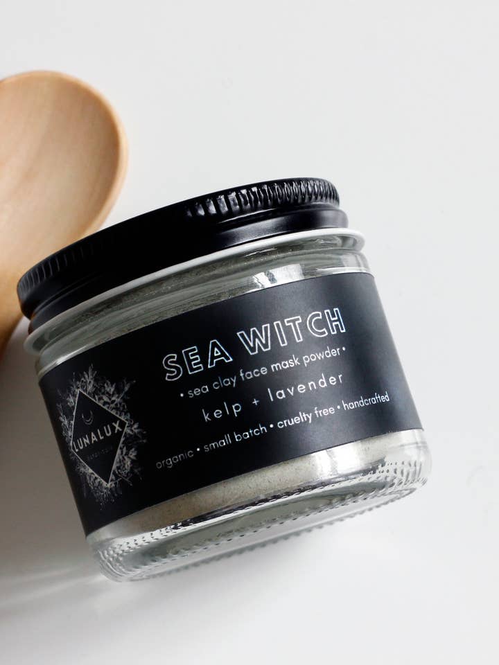 SEA WITCH // Sea Clay Botanical Face Mask for wholesale by Lunalux Botanicals