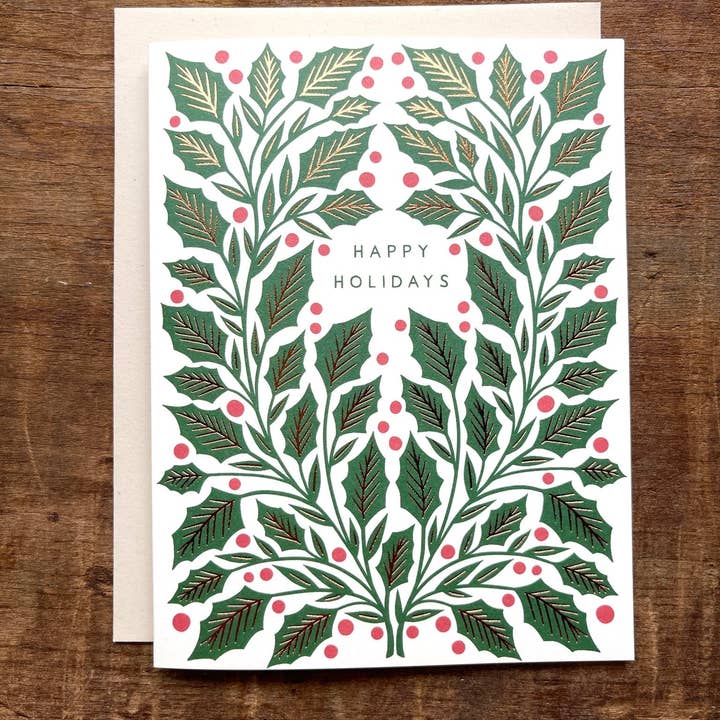 Katharine Watson - Wholesale Everyday Greeting Card - "Happy Holidays," Holiday Card1