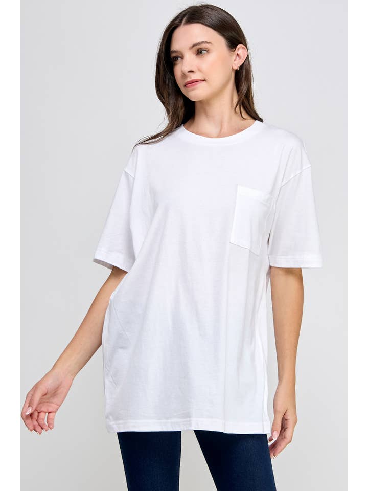 Honestee - Wholesale T-Shirt (Graphic) - Women's - Blank Short Sleeve T-Shirt with Chest Pocket5