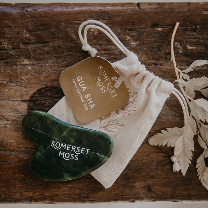 Jade Gua Sha for wholesale by Somerset Moss (No Duties | Ships from CA | USMCA Compliant)