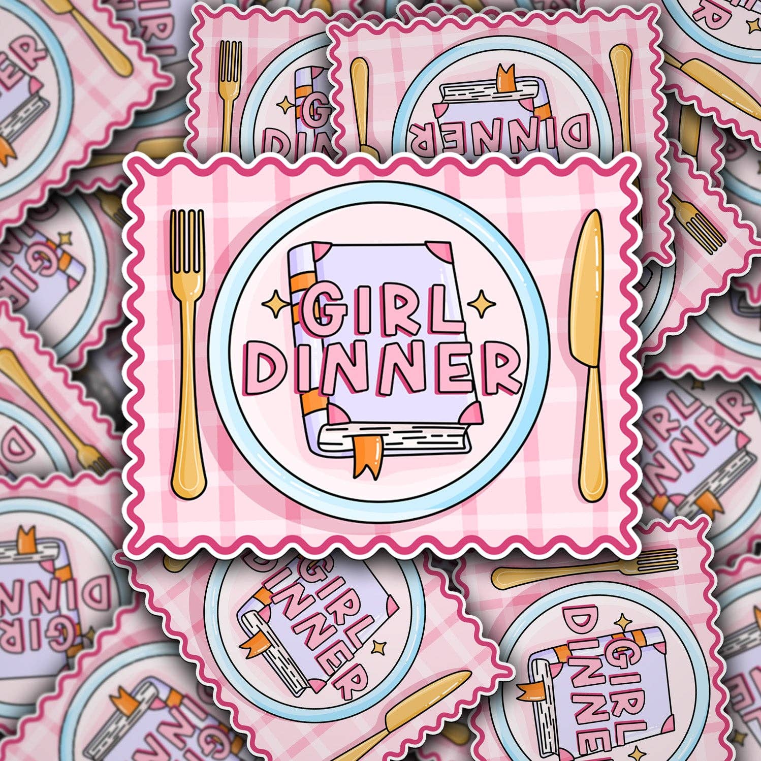 Sonny Rising - Wholesale Sticker - Vinyl Decal Girl Dinner Book