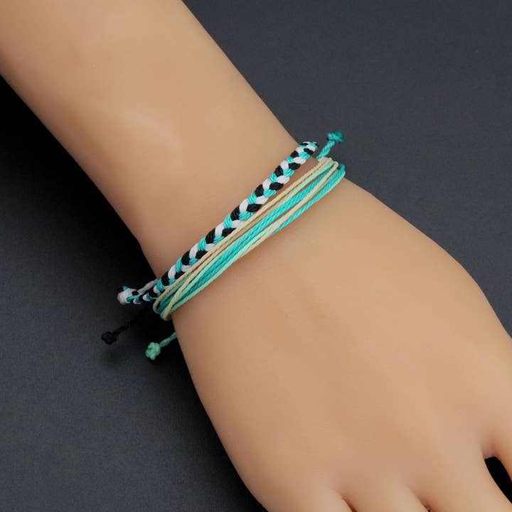 BestBeads&Beyond - Wholesale Woven/Braided Bracelet - Silk Knot Cord Friendship Bracelet, Sku#EF5884