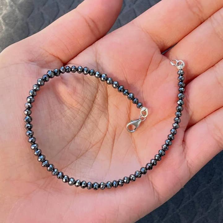 Avellinno - Wholesale Beaded Bracelet - Black Diamond Bracelet, 7 Inches Beaded Bracelet2