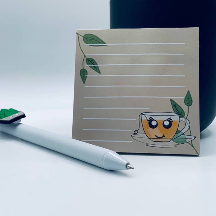 Teacup Sticky Notes for wholesale by Endless Lux Designs