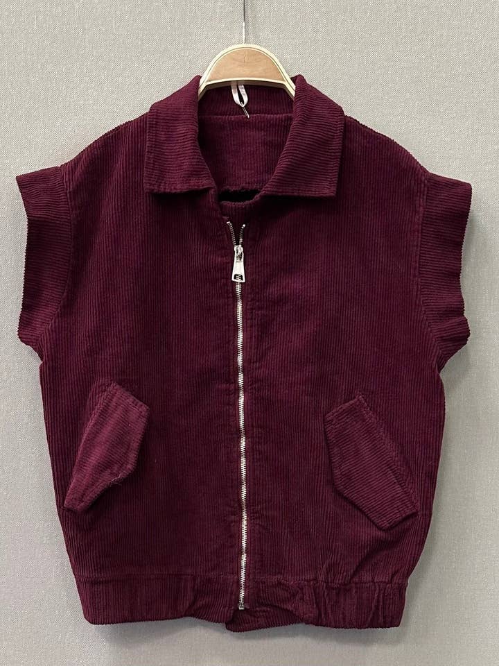 SWEET MAGIC MODA Y COMPLEMENTOS - Wholesale Outerwear Vest - Women's - CORDUROY VEST2