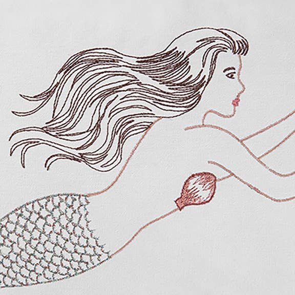 C&F Home - Wholesale Throw/Decorative Pillow - SALE Mermaid W/ Starfish Pillow