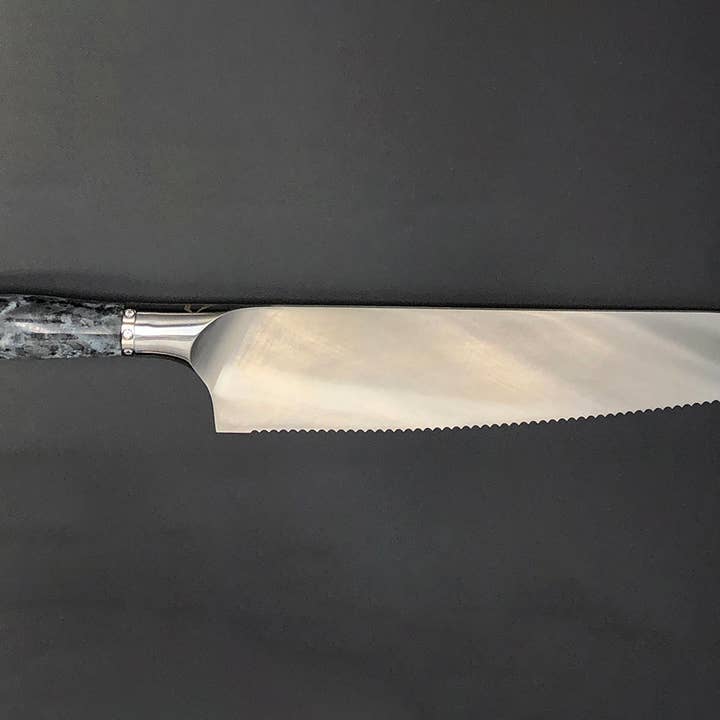 Moonlight Granit Håndtag - 10 Tommer Brød Kniv for engroshandel hos Craftstone Knives